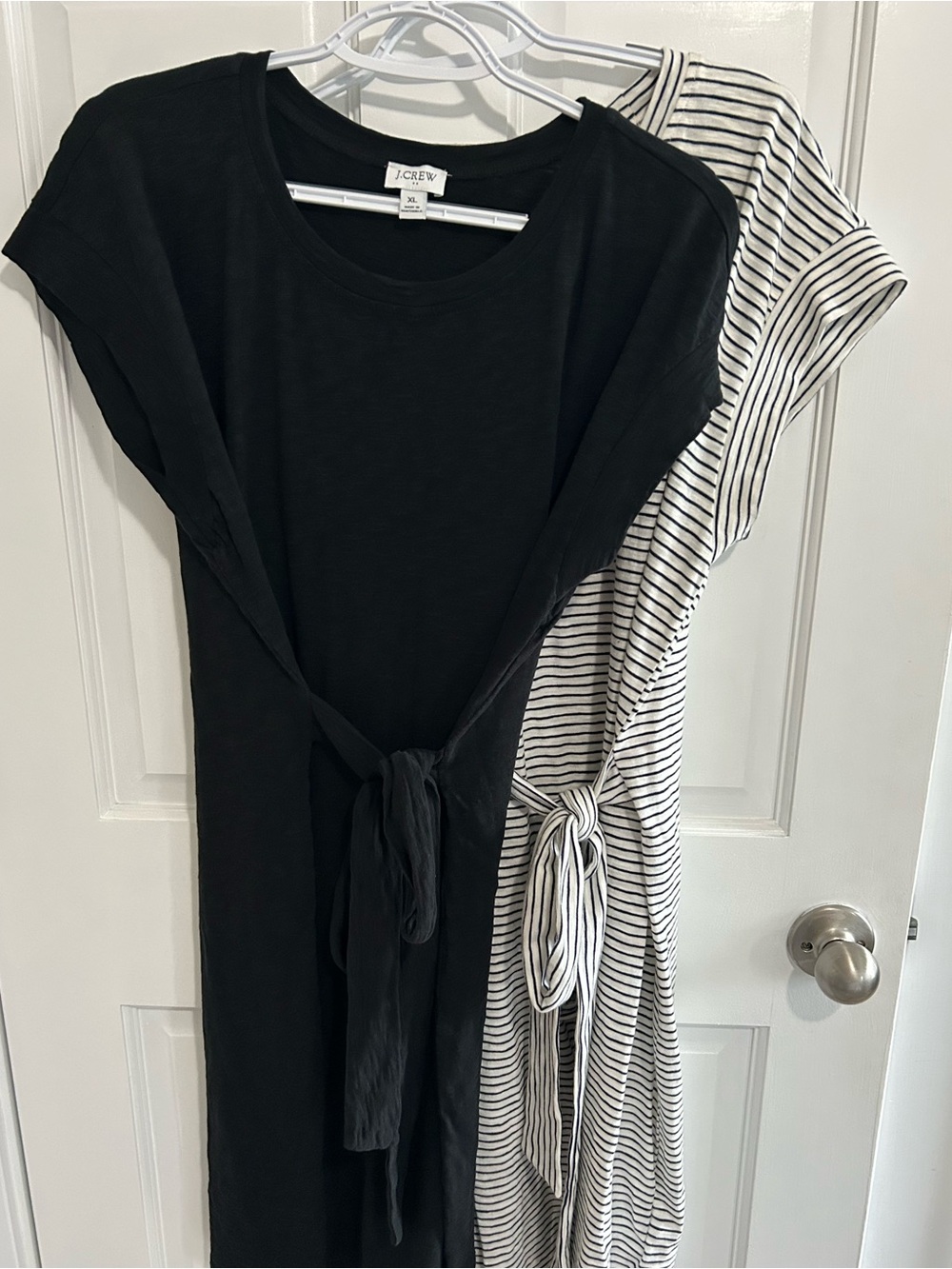 Two J. Crew Women's Side-Tie T-Shirt Dress